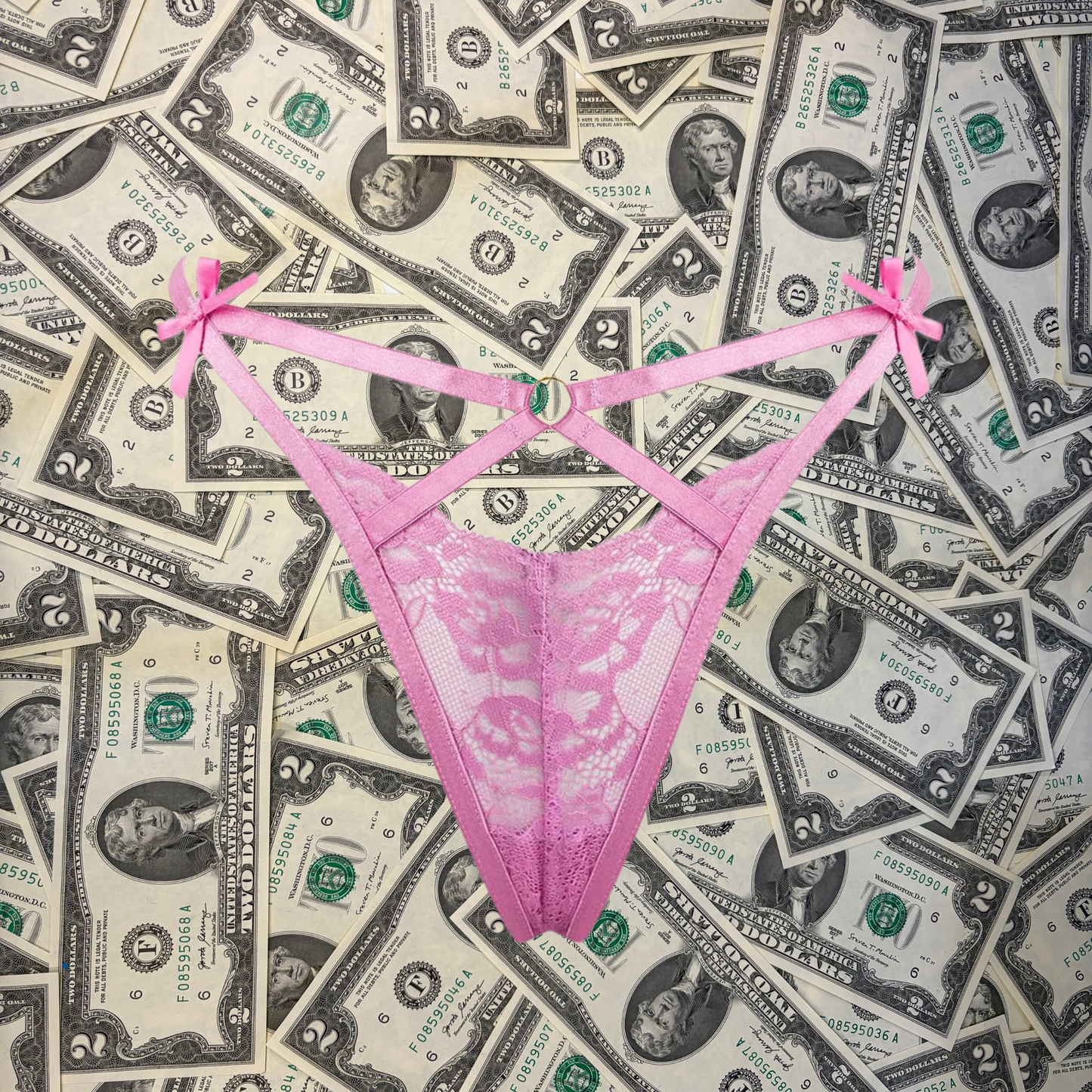 Ashli Lace Strappy Thong