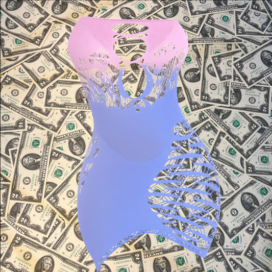 Ombre Fishnet Club Hottie Dress