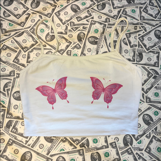 Butterfly Cami Crop Top