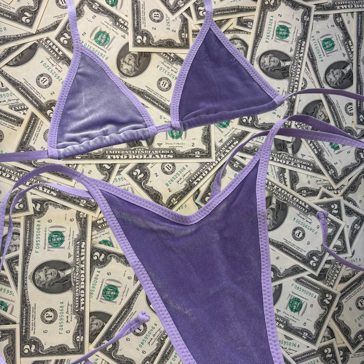 Lilac On Lavender Velvet x StrictlyTonic Bikini