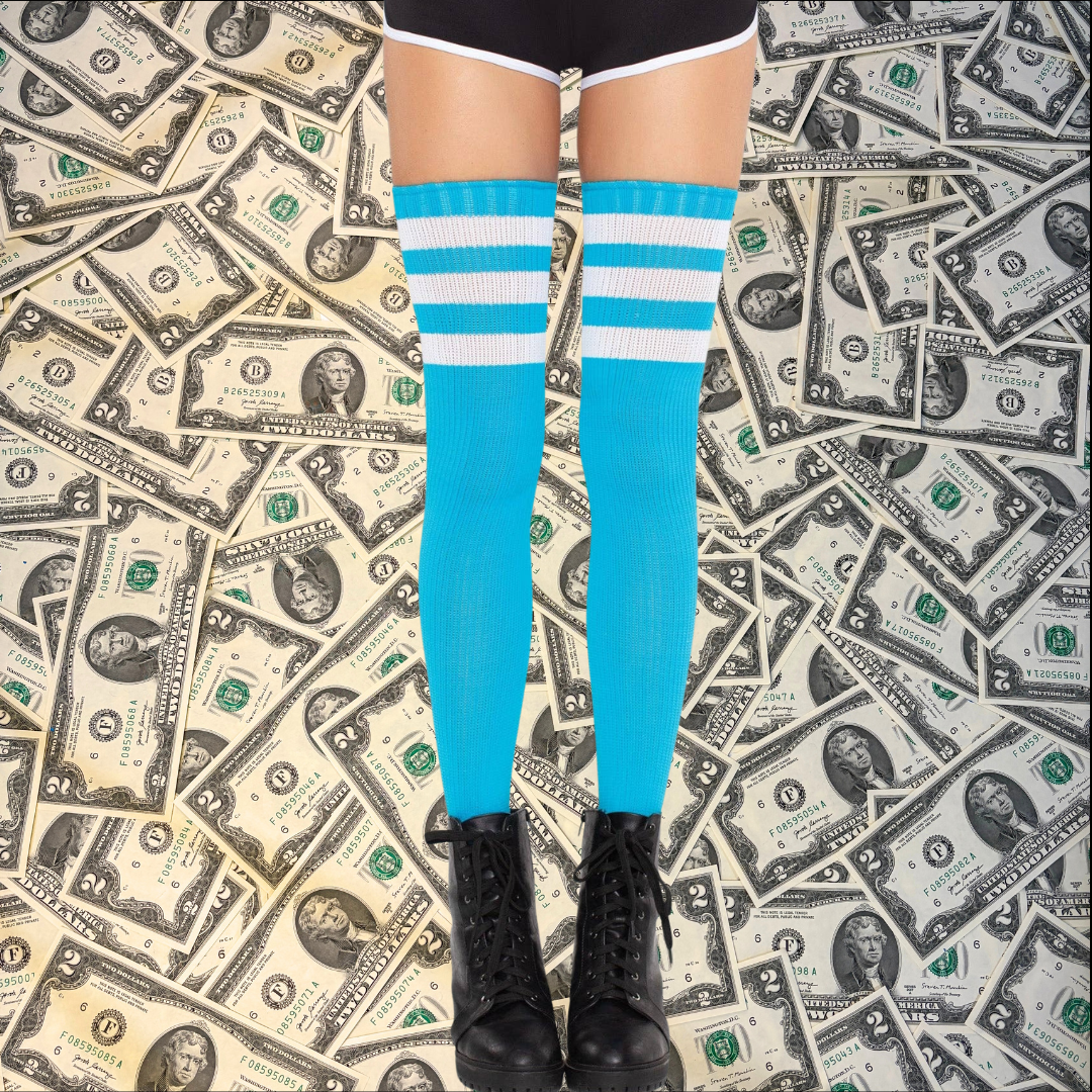 Roxy Athletic Thigh High Stockings