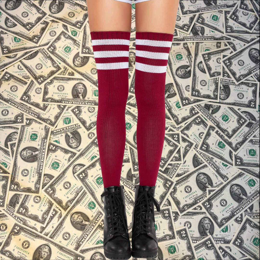 Roxy Athletic Thigh High Stockings