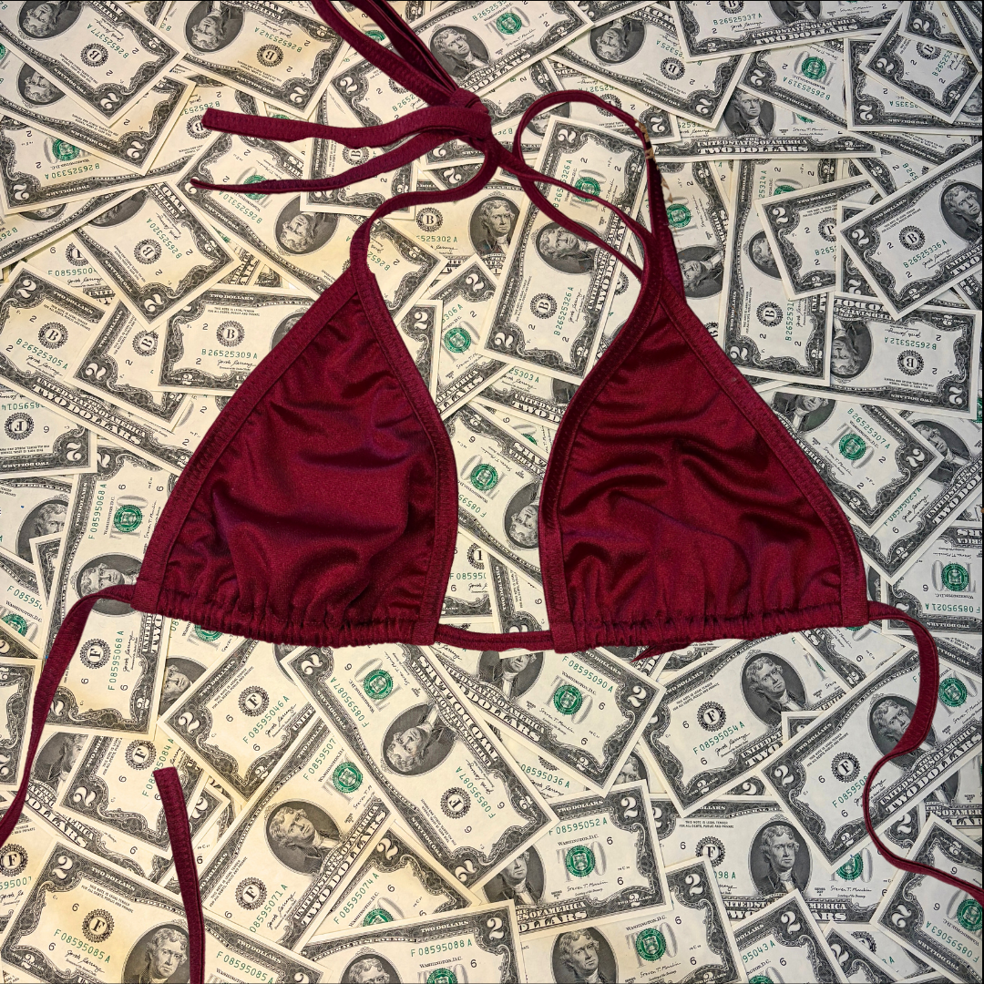 Less Tiny Triangle Bikini Top