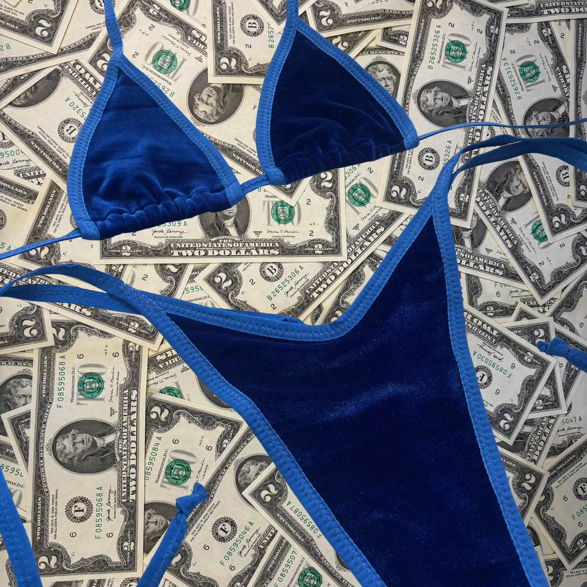 Blue On Blue Velvet x StrictlyTonic Bikini