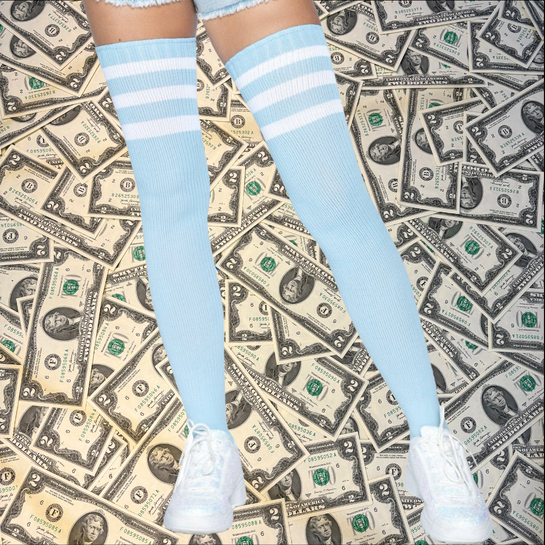 Roxy Athletic Thigh High Stockings