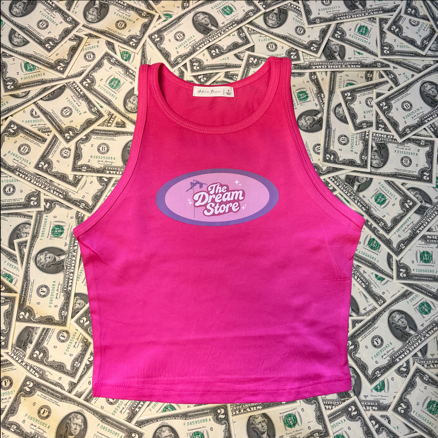 Dream Store Halter Neck Crop Top