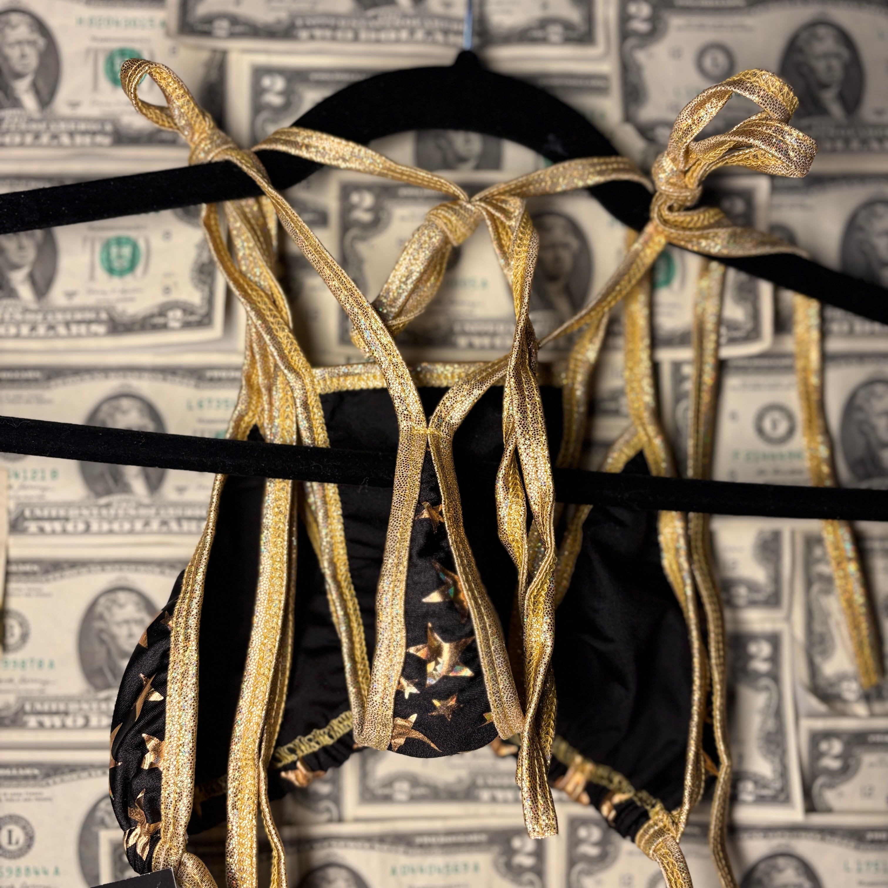 Side Tie Thong Bikini Set