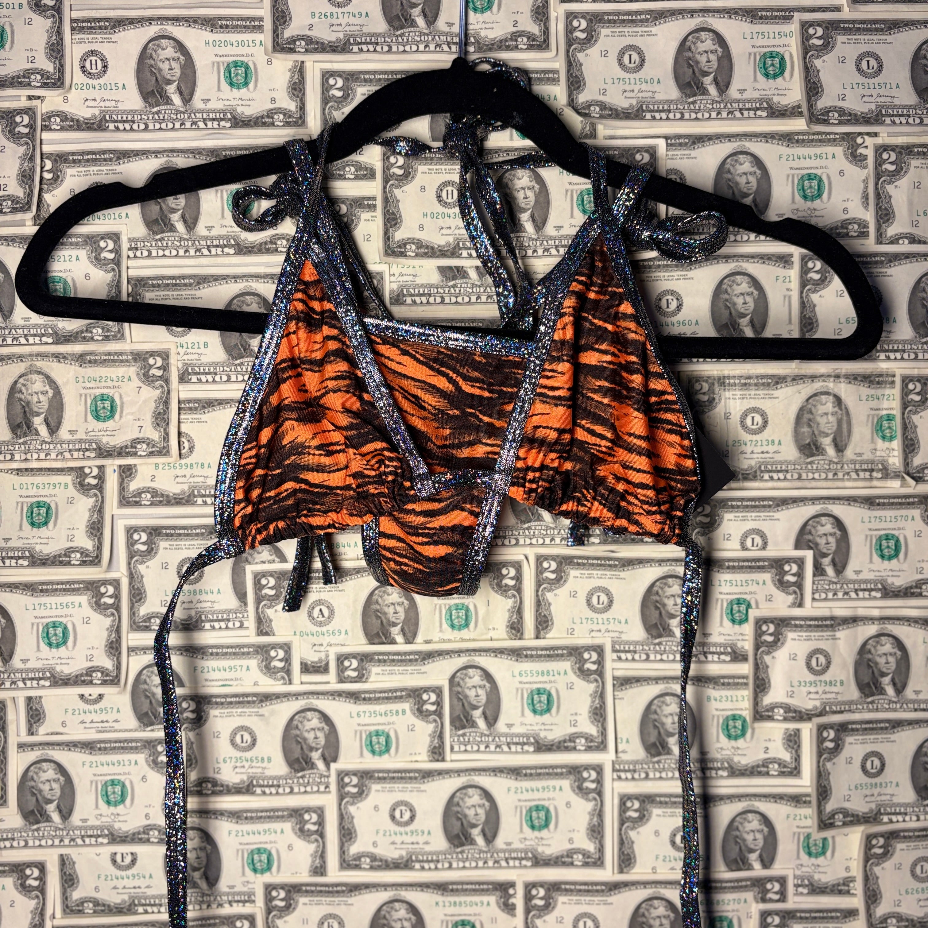 Side Tie Thong Bikini Set