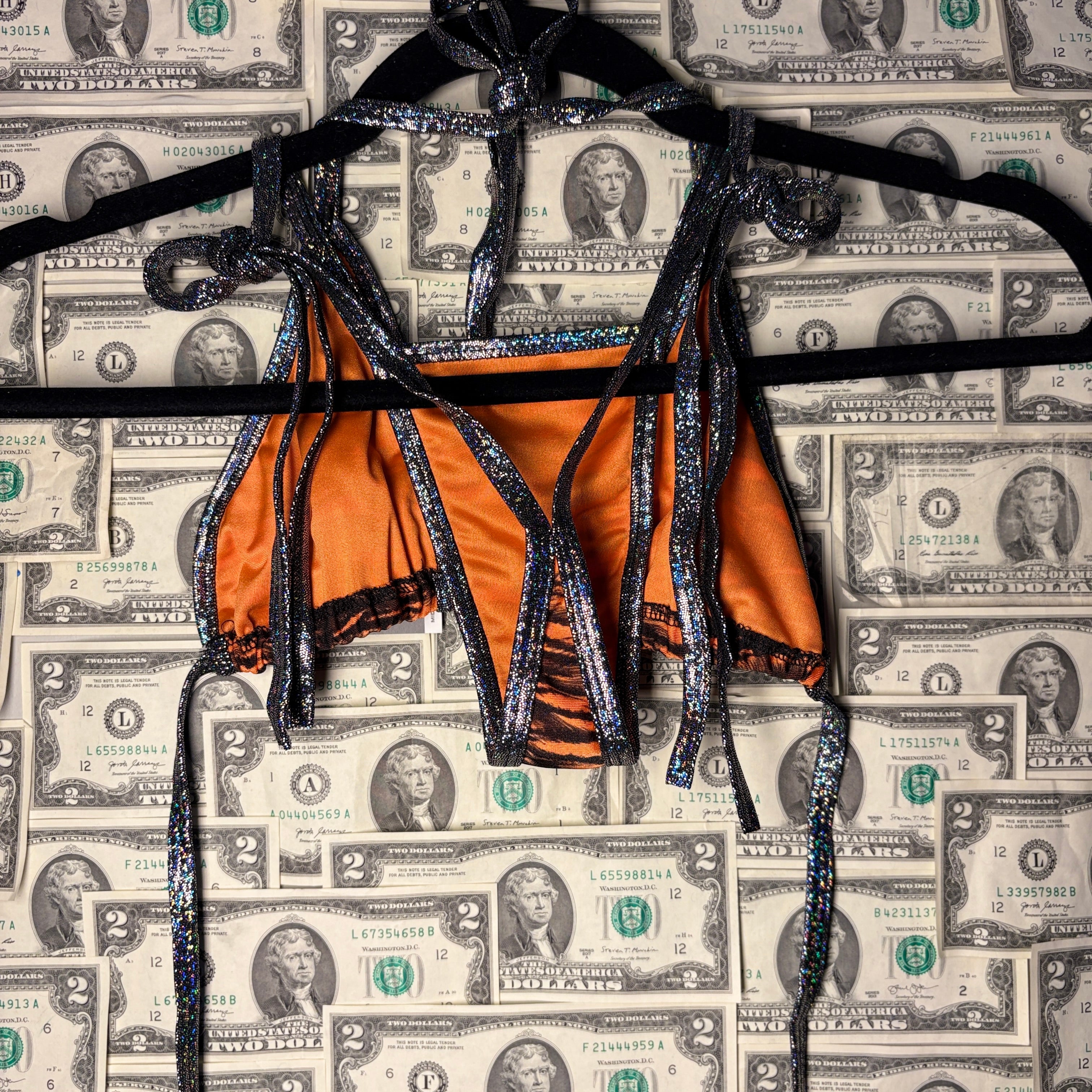 Side Tie Thong Bikini Set