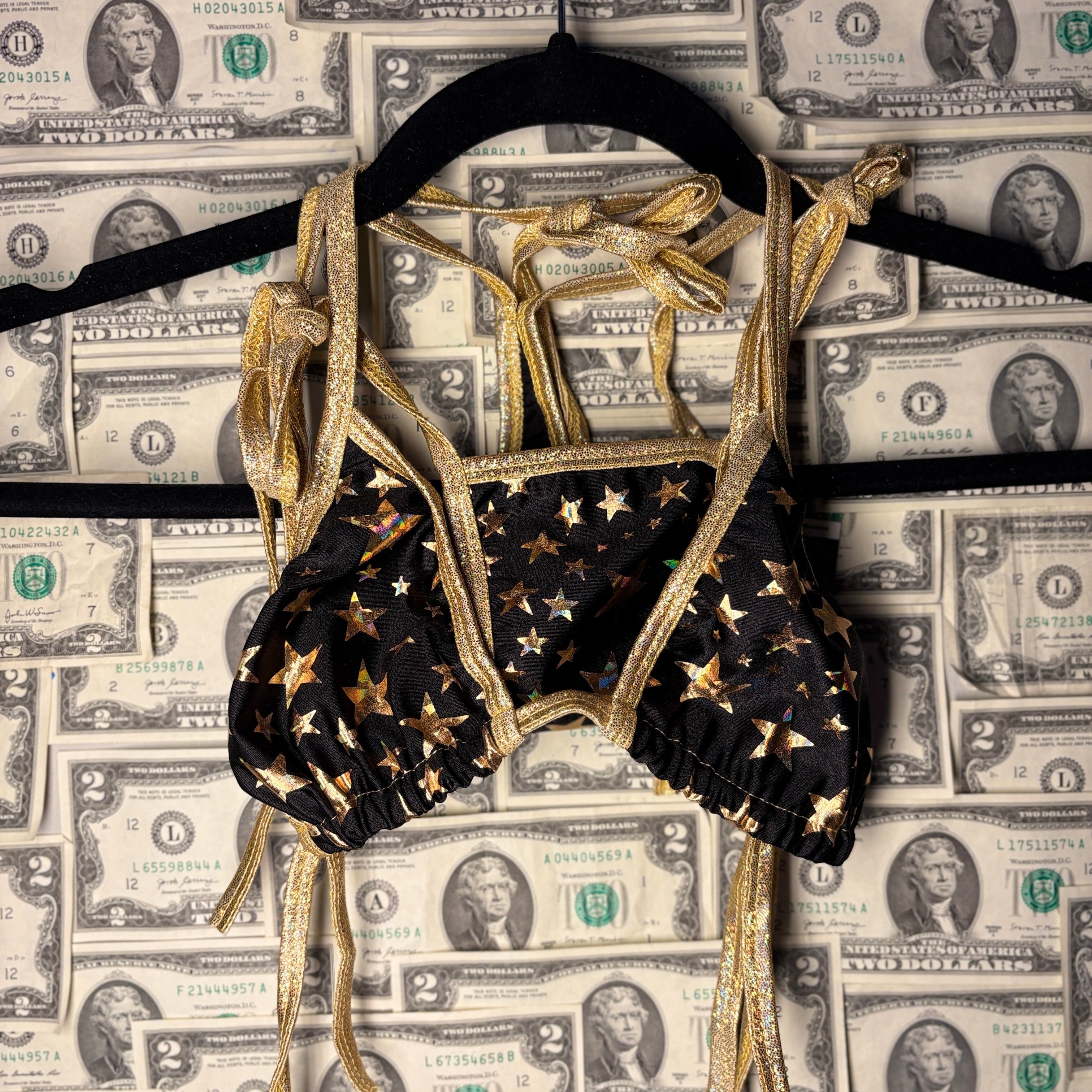 Side Tie Thong Bikini Set