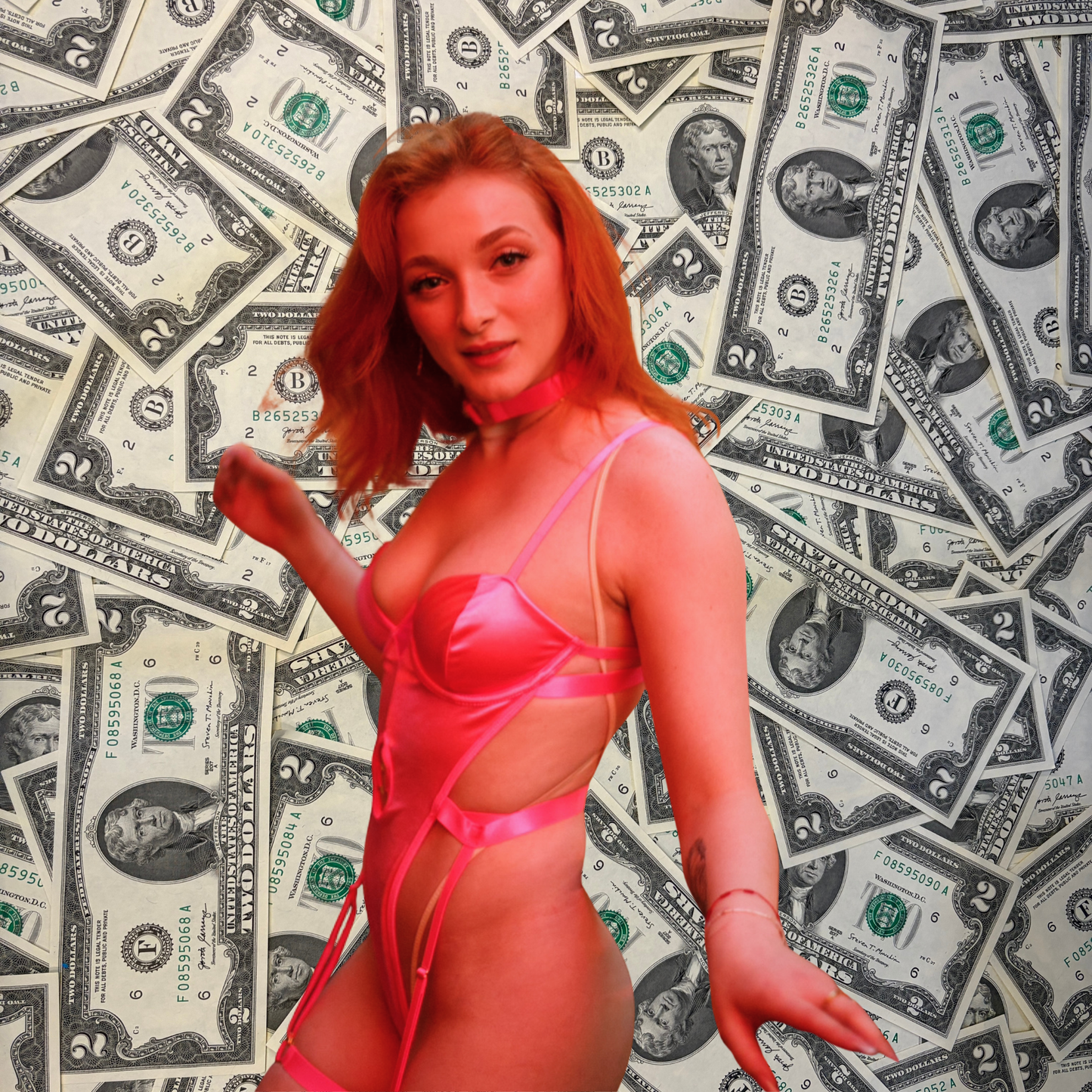 Fully Funded Pink Satin Teddy