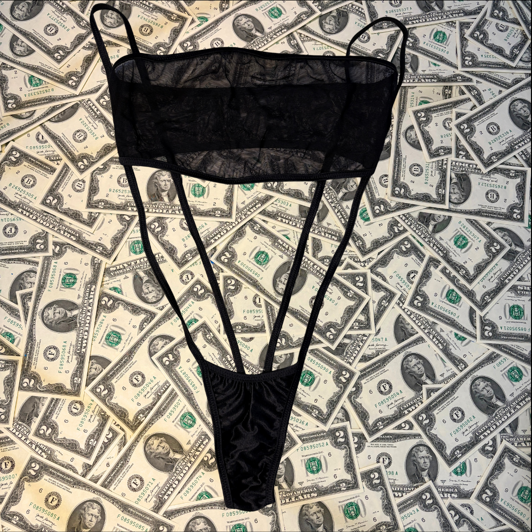 Black Mesh Slingshot Set