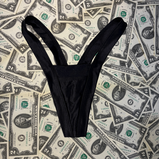 Wide Back Thong Bikini Bottoms