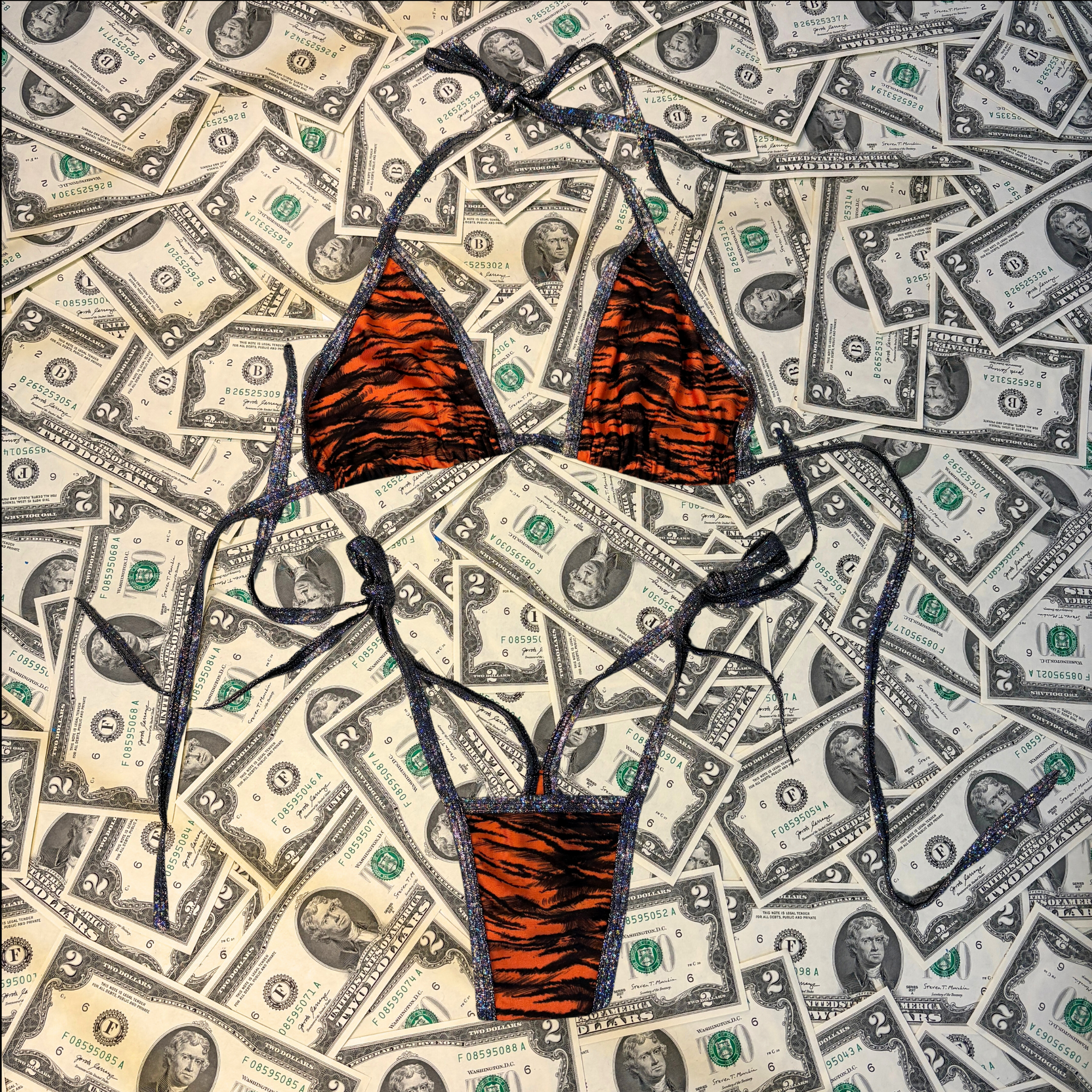 Side Tie Thong Bikini Set