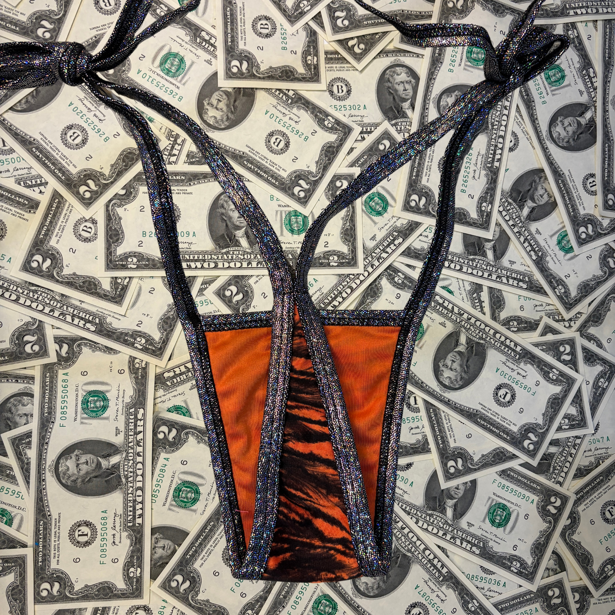 Side Tie Thong Bikini Set